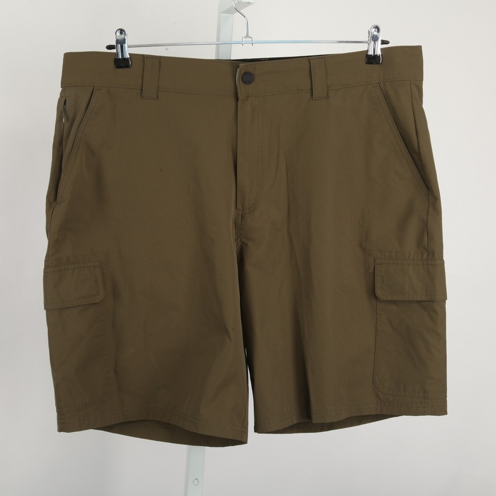 ORVIS Men's Size 40 Olive Green Cargo Shorts Flat Front Stretch Polyester